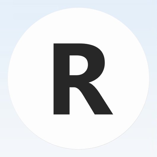 Wählen Sie einen Buchstaben aus | Schriftart: Offe Runder Aufkleber