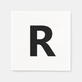 Wählen Sie einen Buchstaben aus | Schriftart: Offe Serviette