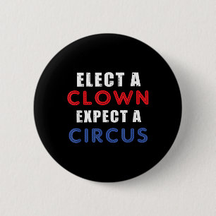 Wählen Sie einen Clown, der ein Circus Design-Anti Button