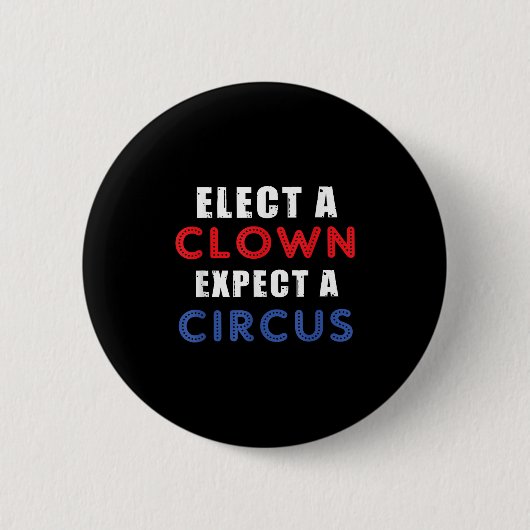 Wählen Sie einen Clown, der ein Circus Design-Anti Button (Vorderseite)