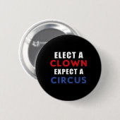 Wählen Sie einen Clown, der ein Circus Design-Anti Button (Vorne & Hinten)