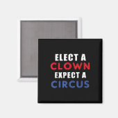Wählen Sie einen Clown, der ein Circus Design-Anti Magnet (Vorderseite/Rückseite)