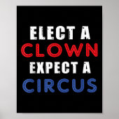 Wählen Sie einen Clown, der ein Circus Design-Anti Poster (Vorne)