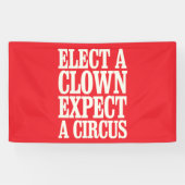 Wählen Sie einen Clown, der von einem Zirkus gegen Banner (Horizontal)