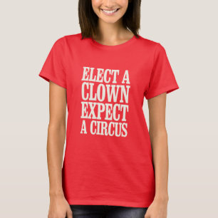 Wählen Sie einen Clown, der von einem Zirkus gegen T-Shirt