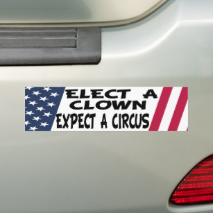 Wählen Sie einen Clown erwarten einen Circus Anti- Autoaufkleber