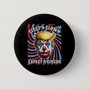 Wählen Sie einen Clown erwarten einen Circus Anti- Button