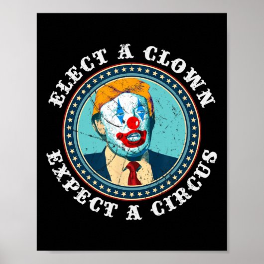Wählen Sie einen Clown erwarten einen Circus T Ant Poster (Vorne)