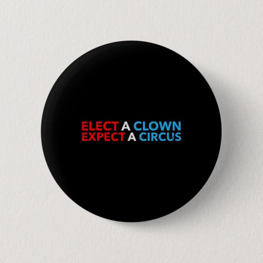 Wählen Sie einen Clown erwarten einen Circus T Shi Button (Vorderseite)