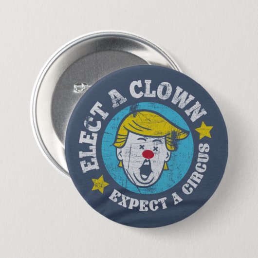Wählen Sie einen Clown, erwarten Sie ein Button (Vorne & Hinten)