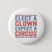 Wählen Sie einen Clown Erwarten Sie ein Circus Fun Button (Vorderseite)