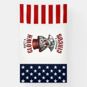 Wählen Sie einen Clown, erwarten Sie einen Zirkus, Banner (Vertikal)