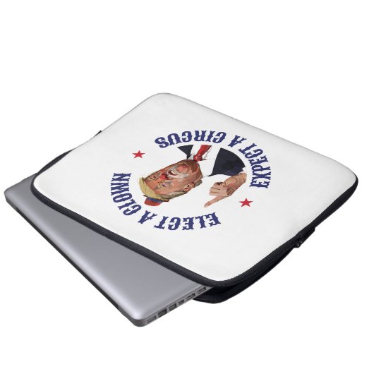 Wählen Sie einen Clown, erwarten Sie einen Zirkus  Laptopschutzhülle (Vorne Knopf)