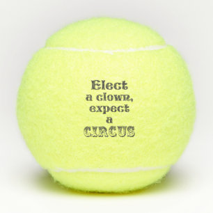 Wählen Sie einen Clown, erwarten Sie einen Zirkus Tennisbälle