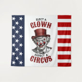Wählen Sie einen Clown, erwarten Sie einen Zirkus, Wandteppich (Vorderseite (Horizontal))