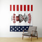 Wählen Sie einen Clown, erwarten Sie einen Zirkus, Wandteppich (Beispiel)