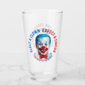Wählen Sie einen Clown lustige Anti Biden Clown Pr Glas (Rückseite)