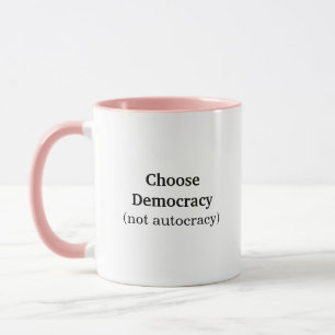 Wählen Sie einen Demokratie-Kaffee Tasse