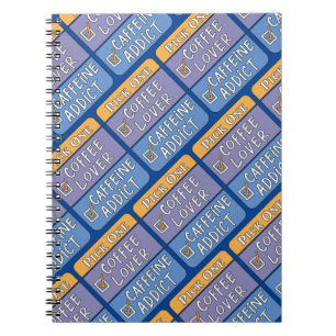 Wählen Sie einen Kaffee oder Koffein Notizblock