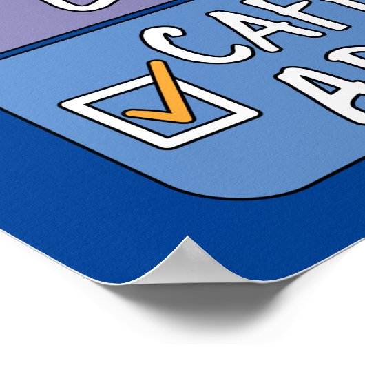 Wählen Sie einen Kaffee oder Koffein Poster (Ecke)