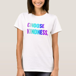 Wählen Sie einen Kindness-T - Shirt Lila/Blue Lett