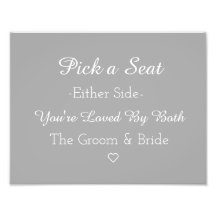 Wählen Sie einen Platz auf beiden Seiten aus