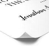 Wählen Sie einen Platz auf beiden Seiten der Hochz Poster (Ecke)