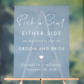 Wählen Sie einen Platz auf der einen oder anderen Acrylschild (Neutral)