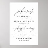 Wählen Sie einen Platz auf jeder Seite für Hochzei Poster (Vorne)