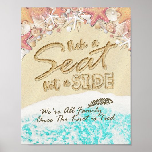 Wählen Sie einen Platz, der nicht zum Hochzeitsees Poster (Vorne)