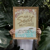 Wählen Sie einen Platz, der nicht zum Hochzeitsees Poster