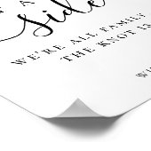 Wählen Sie einen Platz, der nicht zur Hochzeitsfei Poster (Ecke)