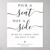 Wählen Sie einen Platz, der nicht zur Hochzeitsfei Poster (Vorne)