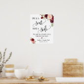 Wählen Sie einen Platz, der nicht zur Side-Hochzei Poster (Küche)