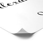 Wählen Sie einen Platz, kein Seitenhochzeitszeiche Poster (Ecke)