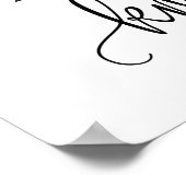 Wählen Sie einen Platz, kein Seitenhochzeitzeichen Poster (Ecke)