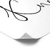 Wählen Sie einen Platz, kein Seitenhochzeitzeichen Poster (Ecke)