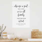 Wählen Sie einen Platz, nicht ein Beiheftsymbol. Poster (Küche)