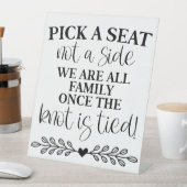 Wählen Sie einen Platz nicht eine Seite aus. Sockelschild (In Situ)