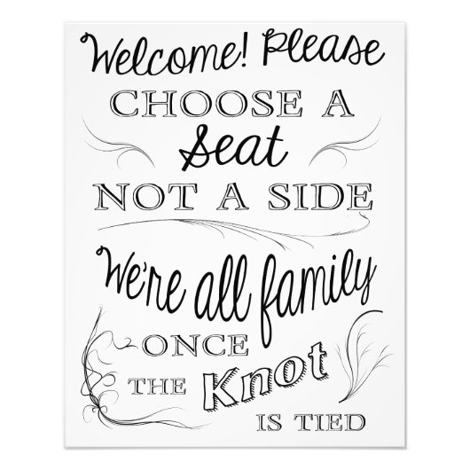 Wählen Sie einen Platz, nicht eine Seite Fotodruck (Vorne)