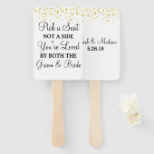 Wählen Sie einen Platz nicht eine Seite Gold Punkt Fächer (Vorne und Hinten)