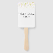 Wählen Sie einen Platz nicht eine Seite Gold Punkt Fächer (Rückseite)