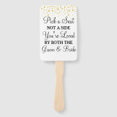 Wählen Sie einen Platz nicht eine Seite Gold Punkt Fächer (Vorderseite)