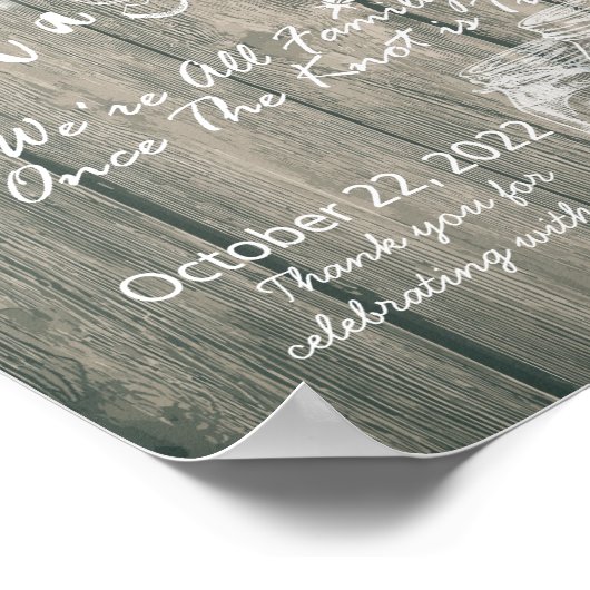 Wählen Sie einen Platz nicht eine Seite Hochzeit S Poster (Ecke)