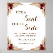 Wählen Sie einen Platz, nicht eine Seite Pampas Gr Poster (Vorne)