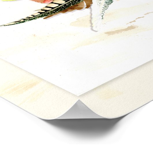 Wählen Sie einen Platz Rustikal BOHO Bohemisch Wre Poster (Ecke)