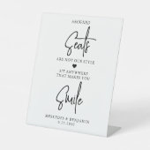 Wählen Sie einen Platz und kein Personalisiertes L Sockelschild (Vorderseite)