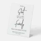 Wählen Sie einen Platz und keine Personalisierte H Sockelschild (Vorderseite)