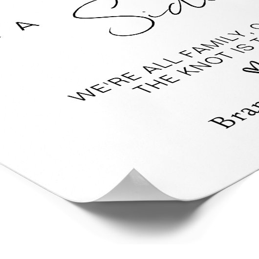 Wählen Sie einen Platz und keine Side-Zeremonie fü Poster (Ecke)