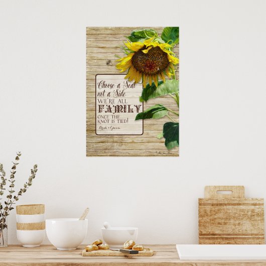 Wählen Sie einen Sitzplatz, nicht ein Nebenheirats Poster (Küche)